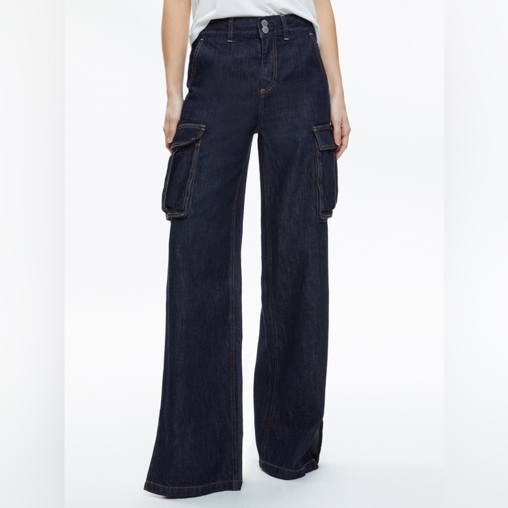 KAL BAGGY CARGO SIDE SLIT JEAN